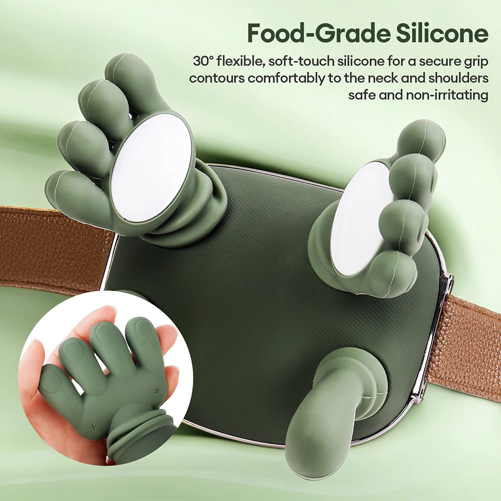 Masajeador de cuello con tecnología biónica 4D inalámbrico, para cuello, cervical y trapecio con motor sin escobillas.