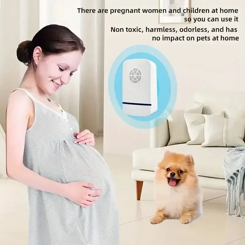 Repelente ultrasónico de plagas, control eficaz de insectos en interiores para mosquitos, ratones, arañas, hormigas y cucarachas.